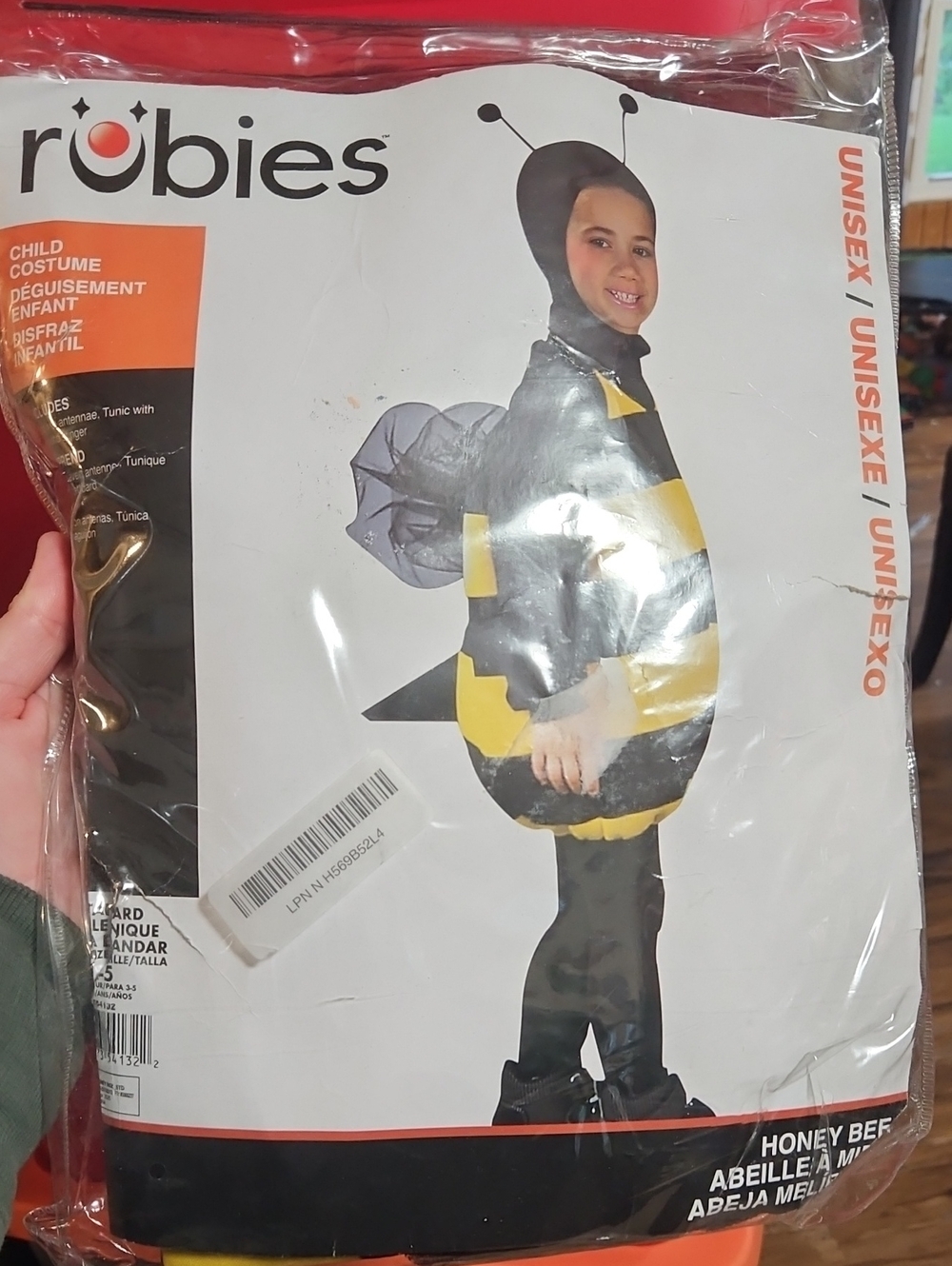 Rubies Honey Bee Bumble Bee Costume for Kids: NEW IN PACKAGE: SIZE 4-5